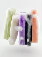 THE INMANI Konjac Svampe i fem naturlige varianter: Pure, Charcoal, Rose, Aloe Vera og Lavender. 100% biologisk nedbrydelige svampe til ansigtsrens.