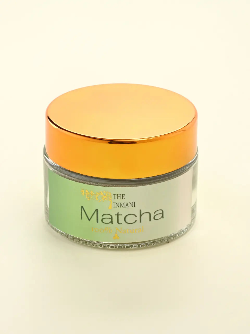 THE INMANI Matcha Mineralsk Ansigtsmaske i emballage. En naturlig og frisk pulvermaske baseret på grønt ler og matcha for at detoxe uren og træt hud.