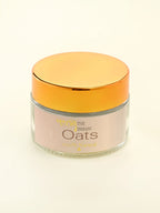 THE INMANI Oat Mineralsk Ansigtsmaske i emballage. En naturlig og konserveringsmiddel-fri pulvermaske baseret på havre og fransk ler til sensitiv hud.