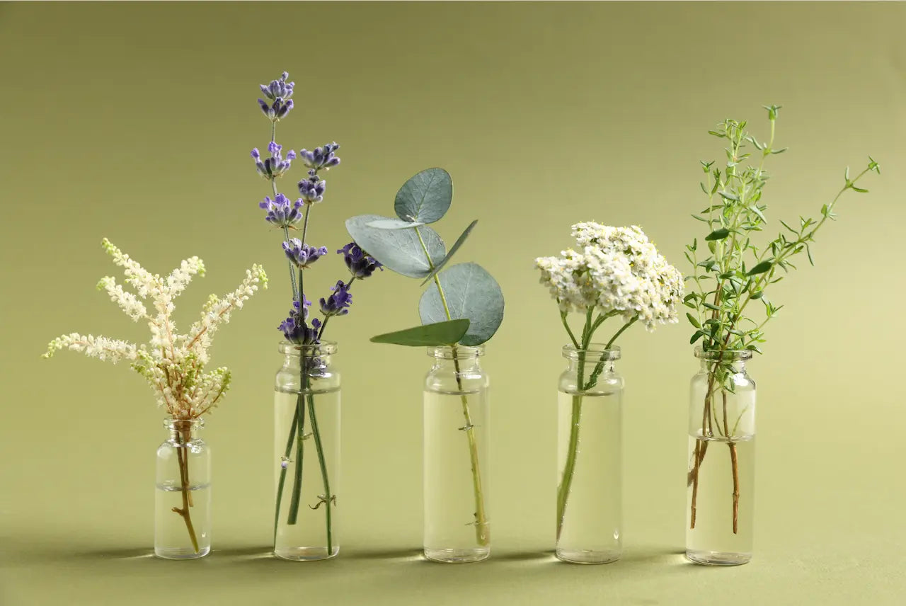 Rene botaniske råvarer brugt i THE INMANIs formularer. Et kompromisløst og bevidst fravalg af syntetisk parfume, silikone, alkohol og sulfater for at sikre 100 % ren barrierepleje.