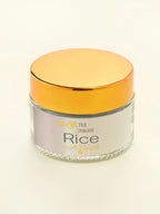 THE INMANI Rice Mineralsk Ansigtsmaske i emballage. En naturlig pulvermaske baseret på rismel og hvidt ler, skabt til at forfine og udglatte hudens overflade.