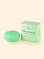 THE INMANI Rosemary Balsam Bar. En fast og naturlig conditioner bar beriget med rosmarinolie og arganolie, designet til at styrke svækket hår uden silikone.