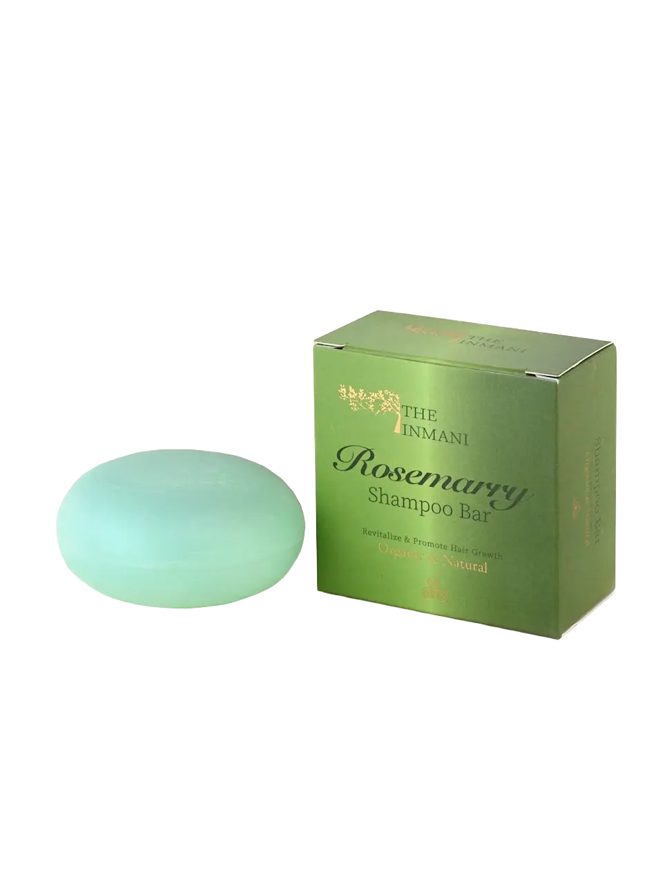 THE INMANI Rosmarin Shampoo Bar – naturlig sulfatfri shampoo bar til hovedbund, styrke og pleje af håret.